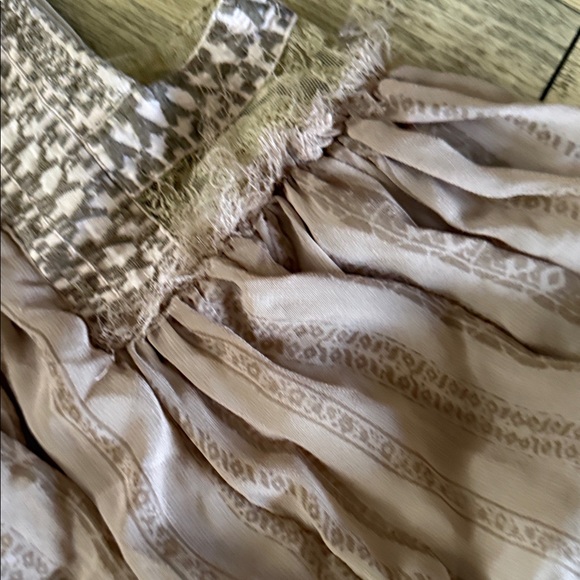 Free People Dusty Mauve Lace Trim Sleeveless Casual Dress - Picture 9 of 9